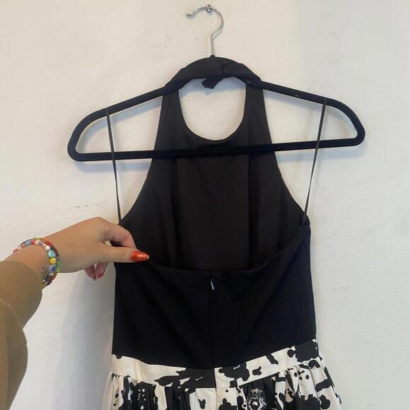 AIDAN BY AIDAN MATTOX black and white formal maxi dress - Picture 7 of 7